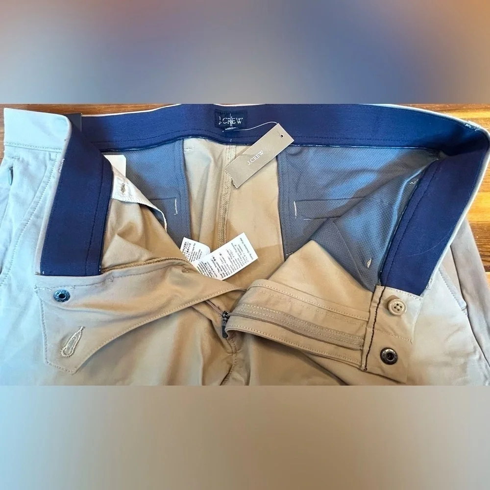 NWT J. Crew: 770™ Straight-fit Tech Pant For Men in Khaki, Size W36 X L32